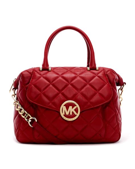 michael kors large fulton quilted satchel|Michael Kors fulton bag.